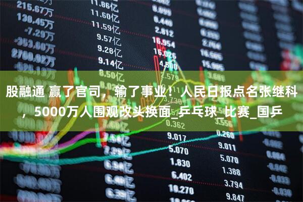 股融通 赢了官司，输了事业！人民日报点名张继科，5000万人围观改头换面_乒乓球_比赛_国乒